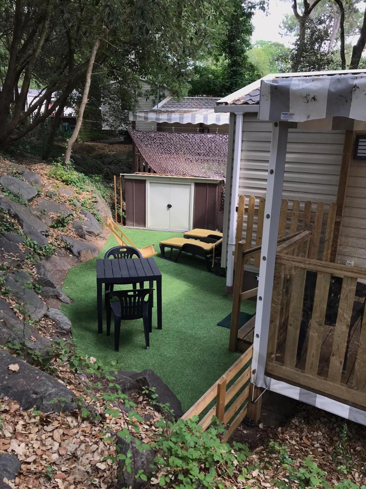 Mobil Home Tout Confort 3 Chambres Camping Les Pierres Couchees แซ็ง-เบรแว็ง-เล-แป็ง ภายนอก รูปภาพ