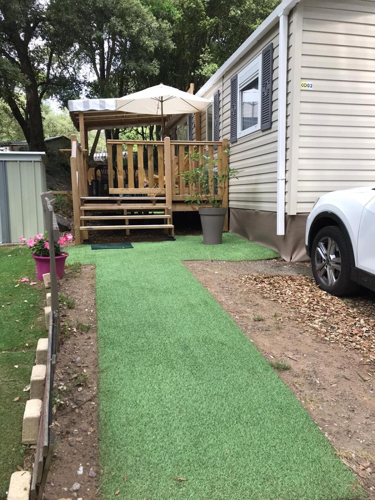 Mobil Home Tout Confort 3 Chambres Camping Les Pierres Couchees แซ็ง-เบรแว็ง-เล-แป็ง ภายนอก รูปภาพ