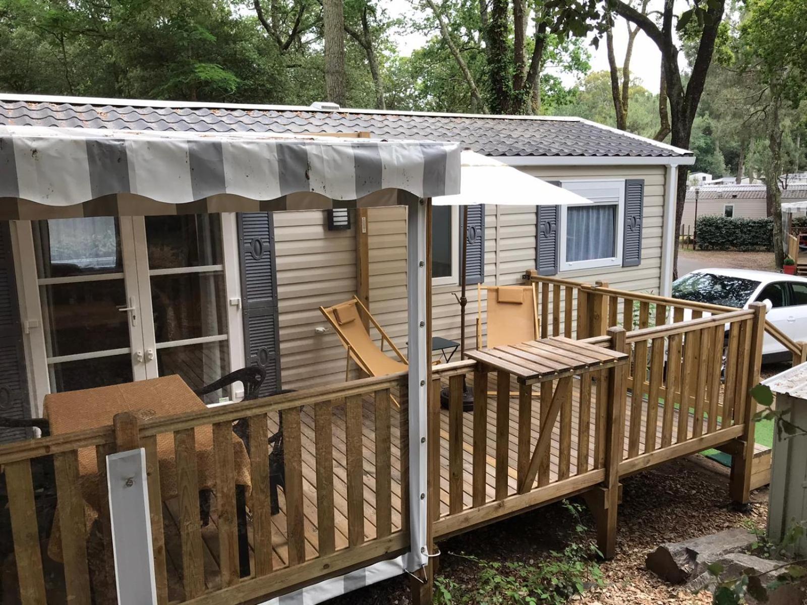 Mobil Home Tout Confort 3 Chambres Camping Les Pierres Couchees แซ็ง-เบรแว็ง-เล-แป็ง ภายนอก รูปภาพ